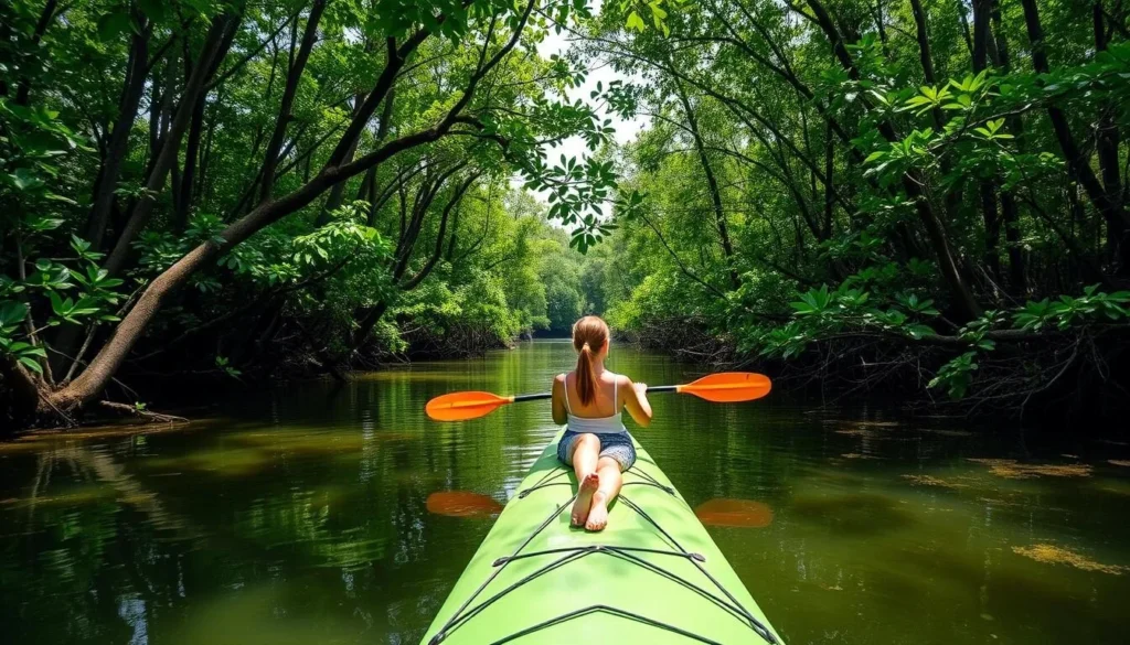 Image of kayaking through the mangrove forests of the Ten Thousand Islands