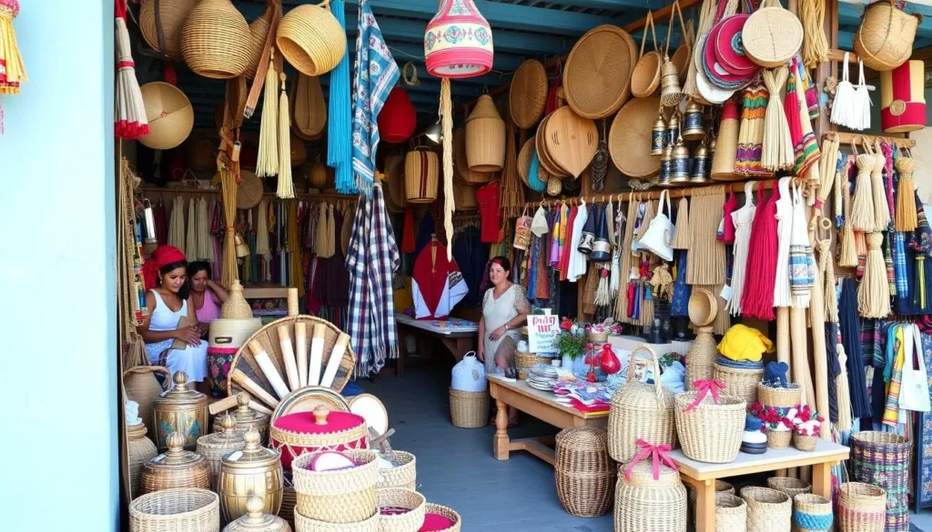 Image of local crafts and souvenirs in Jan Thiel