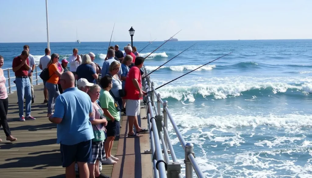 Image of people fishing at Redondo Beach Pier