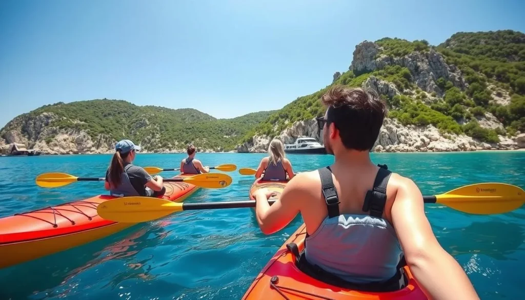Image of sea kayaking in Kalamata