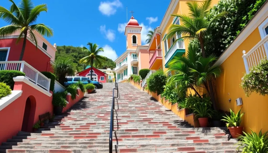 Image of the 99 Steps in Charlotte Amalie, St. Thomas
