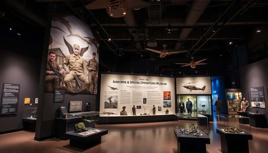 Image of the Airborne & Special Operations Museum exhibits