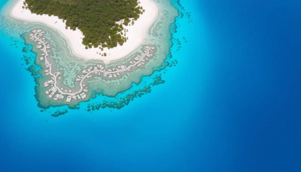 Image of the Bazaruto Archipelago's turquoise waters and white sandy beaches