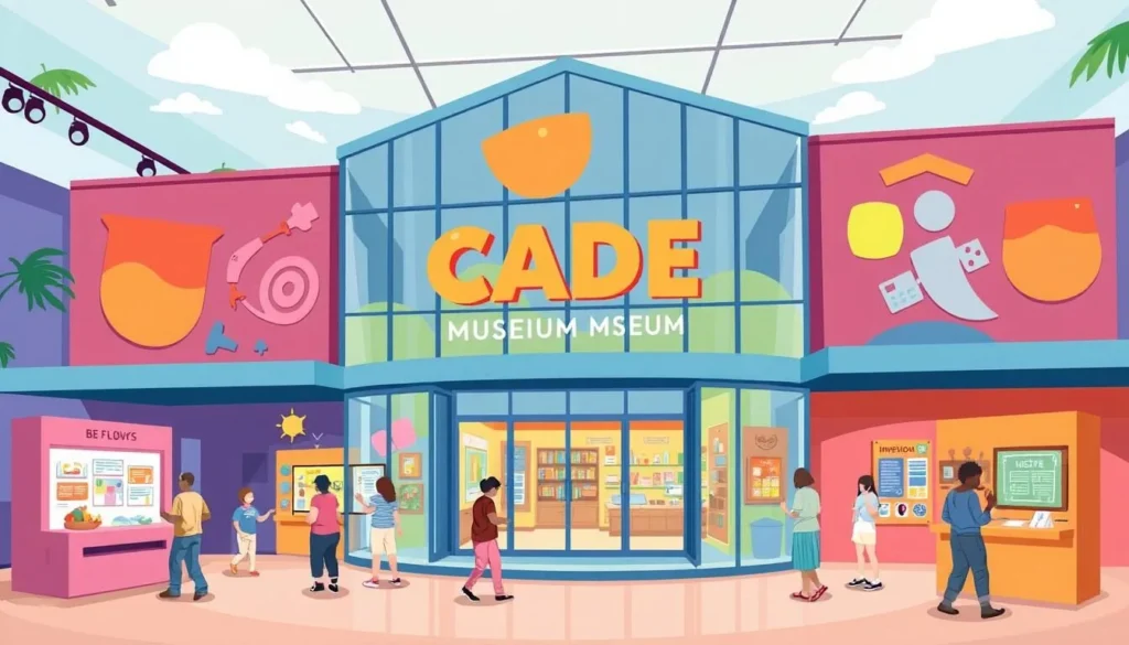 Image of the Cade Museum for Creativity and Invention in Gainesville, Florida, showcasing its interactive exhibits.