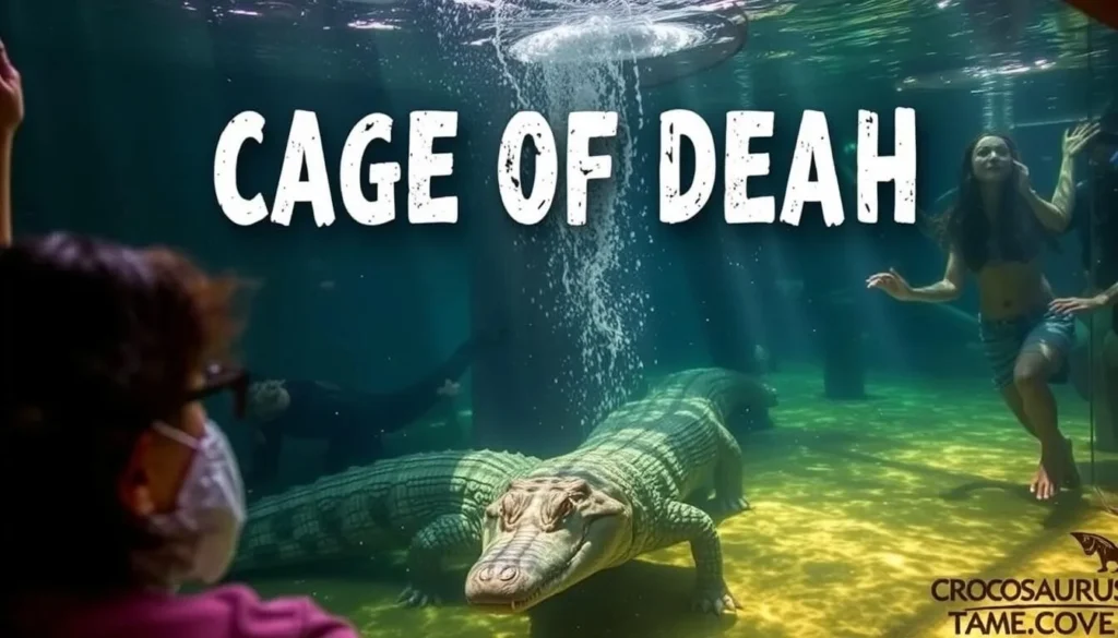 Image of the Cage of Death at Crocosaurus Cove in Darwin