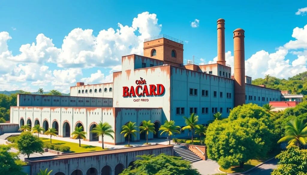 Image of the Casa BACARDÍ factory in Puerto Rico