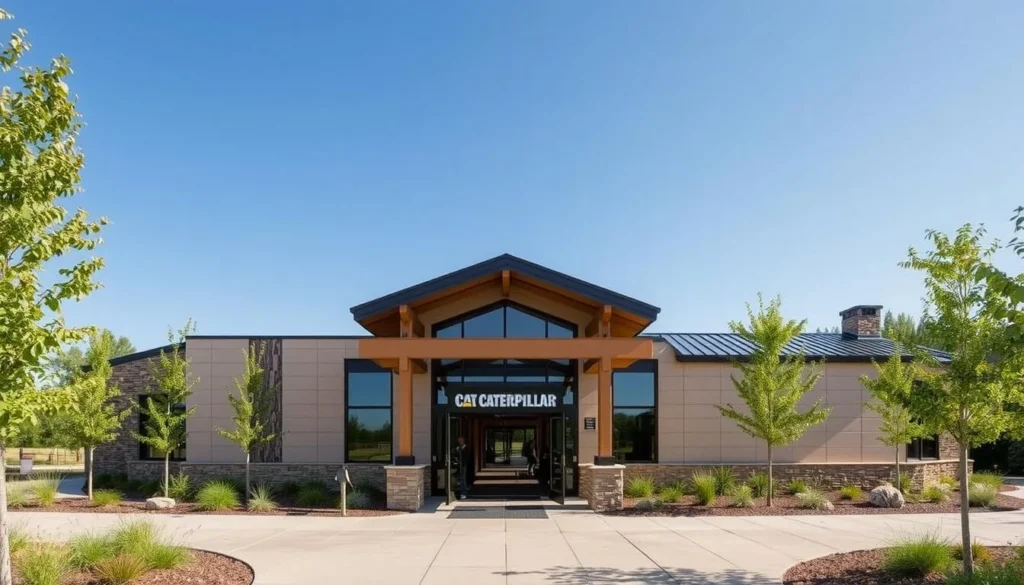 Image of the Caterpillar Visitors Center building or entrance