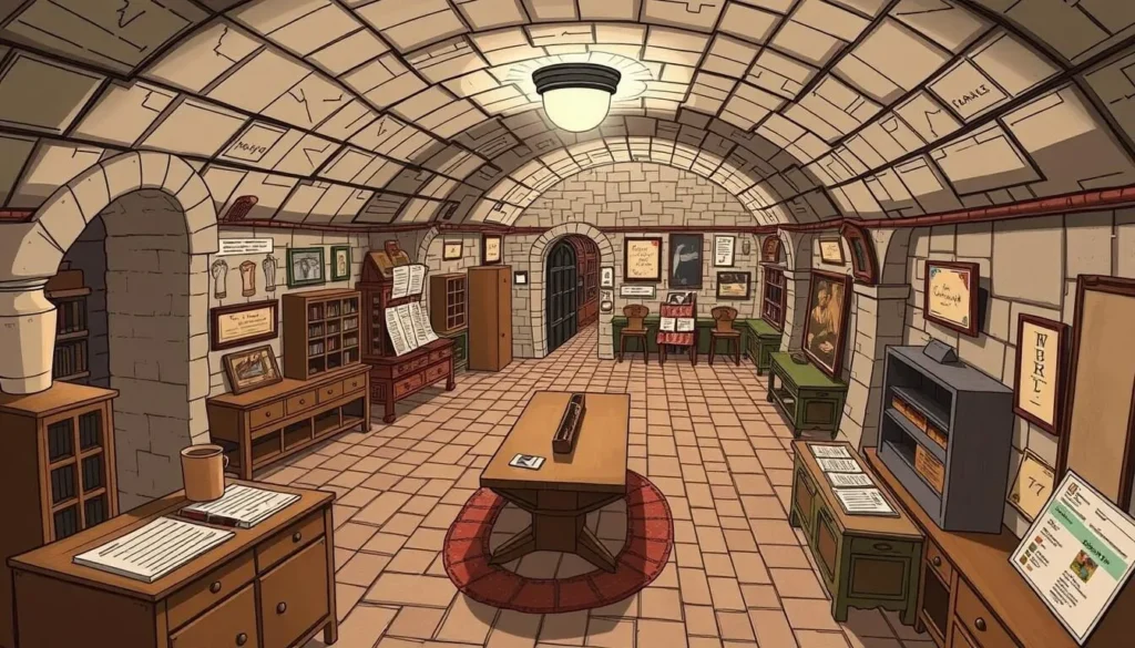 Image of the Churchill War Rooms, highlighting the underground bunker's layout and historical artifacts