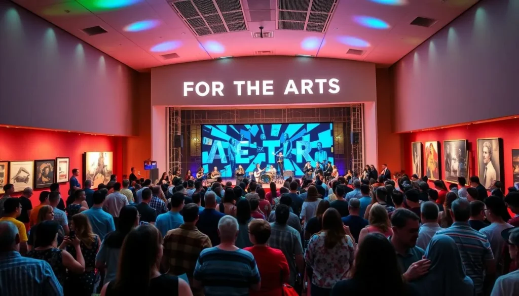 Image of the Delta Center for the Arts, showcasing its diverse performances and exhibitions.