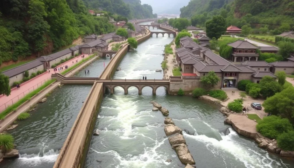 Image of the Dujiangyan Irrigation System