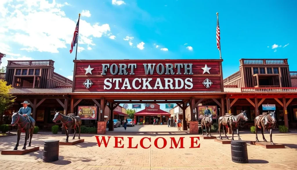 Image of the Fort Worth Stockyards entrance