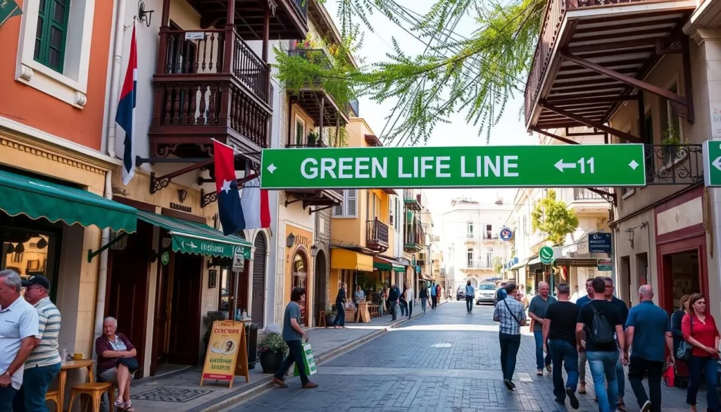 Image of the Green Line crossing point in Nicosia Image of the Green Line crossing point in Nicosia