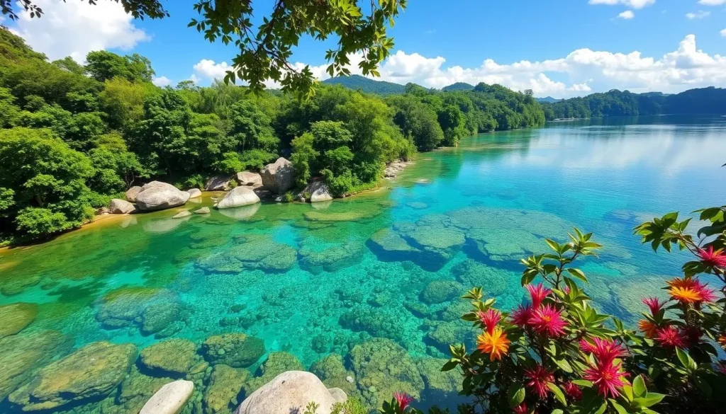 Image of the Hinatuan Enchanted River's crystal-clear waters