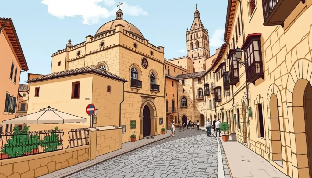 Image of the Historic Jewish Quarter in Segovia, Spain