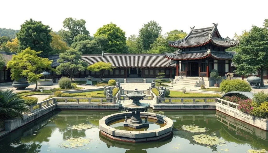 Image of the Humble Administrator's Garden in Suzhou, China, with intricate landscaping and water features