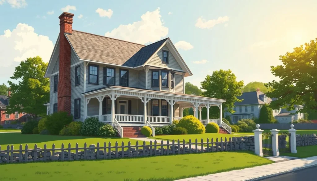 Image of the Lizzie Borden House in Fall River, Massachusetts
