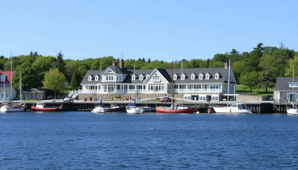 Image of the Maine Maritime Museum's waterfront campus