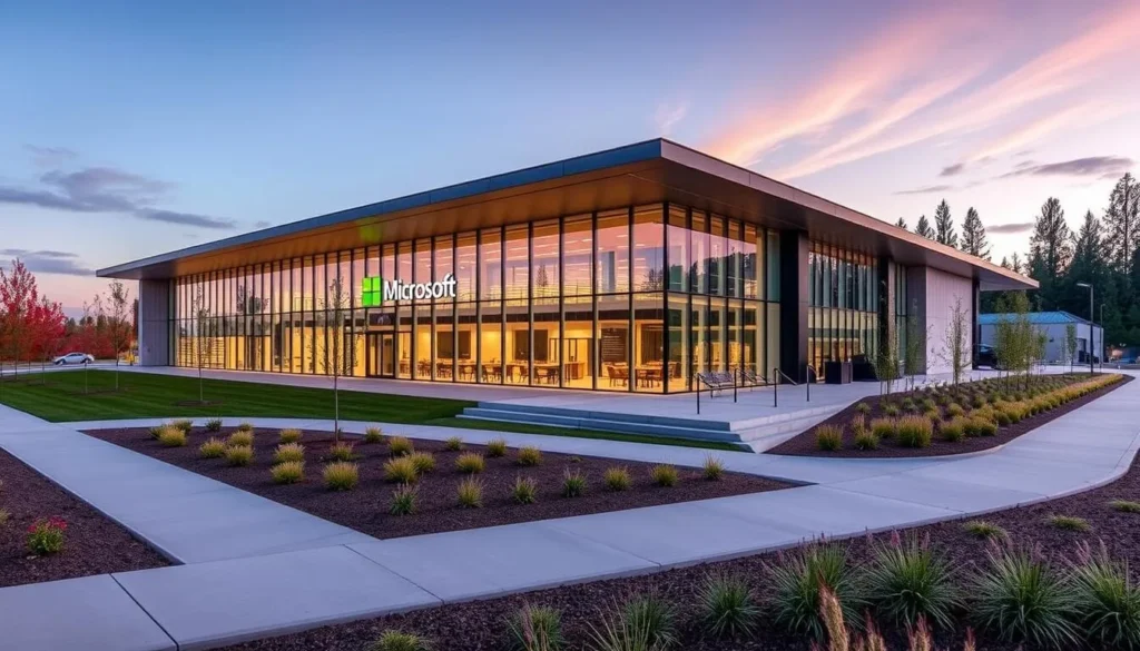 Image of the Microsoft Visitor Center in Redmond