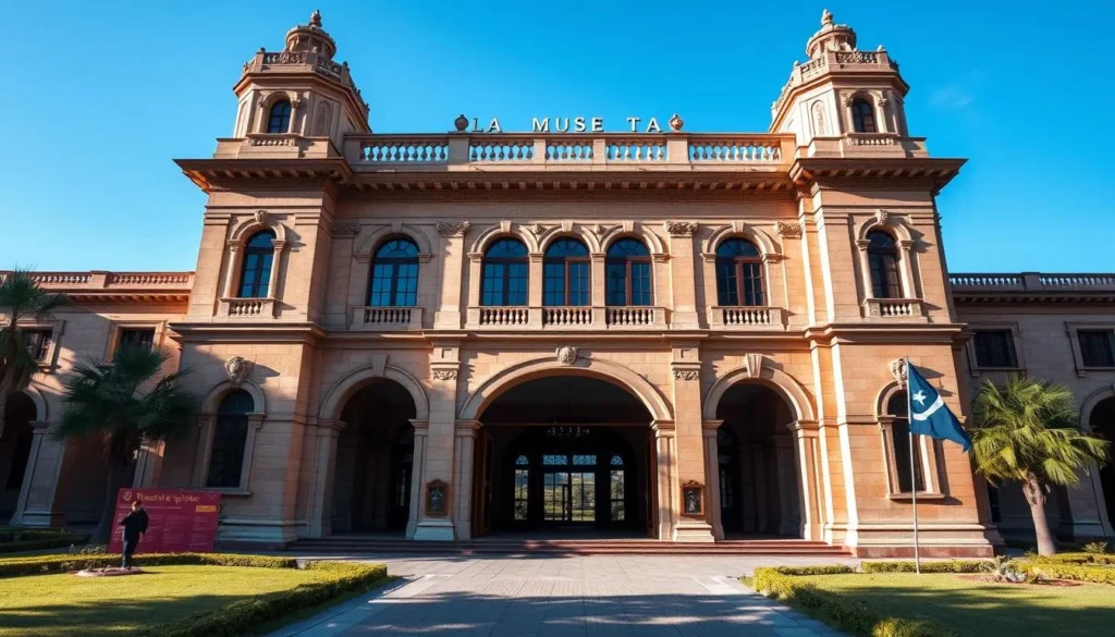 Image of the Museo de La Plata's grand entrance