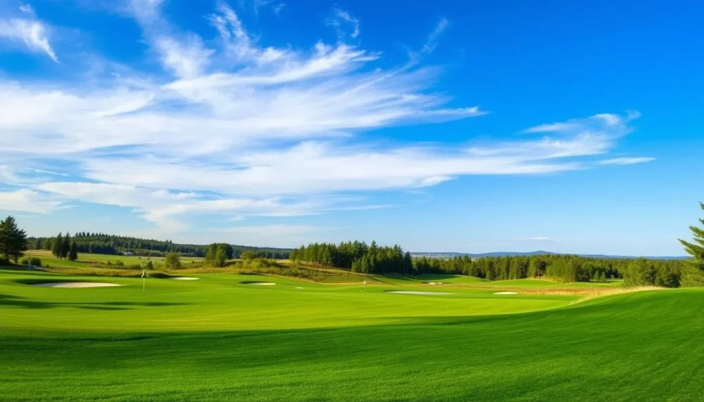 Image of the NMU Golf Course's scenic landscape