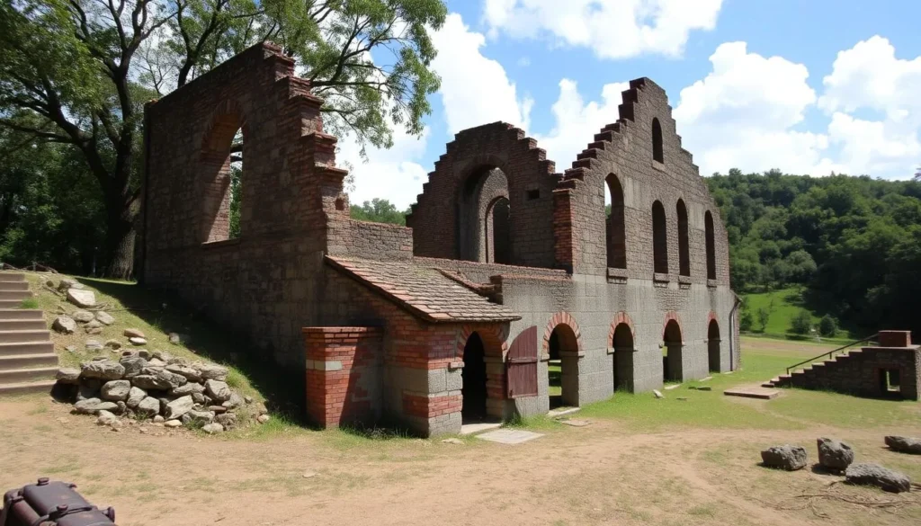 Image of the Peace Hill sugar mill ruin