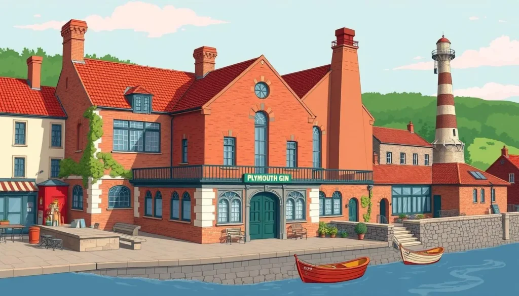 Image of the Plymouth Gin Distillery building