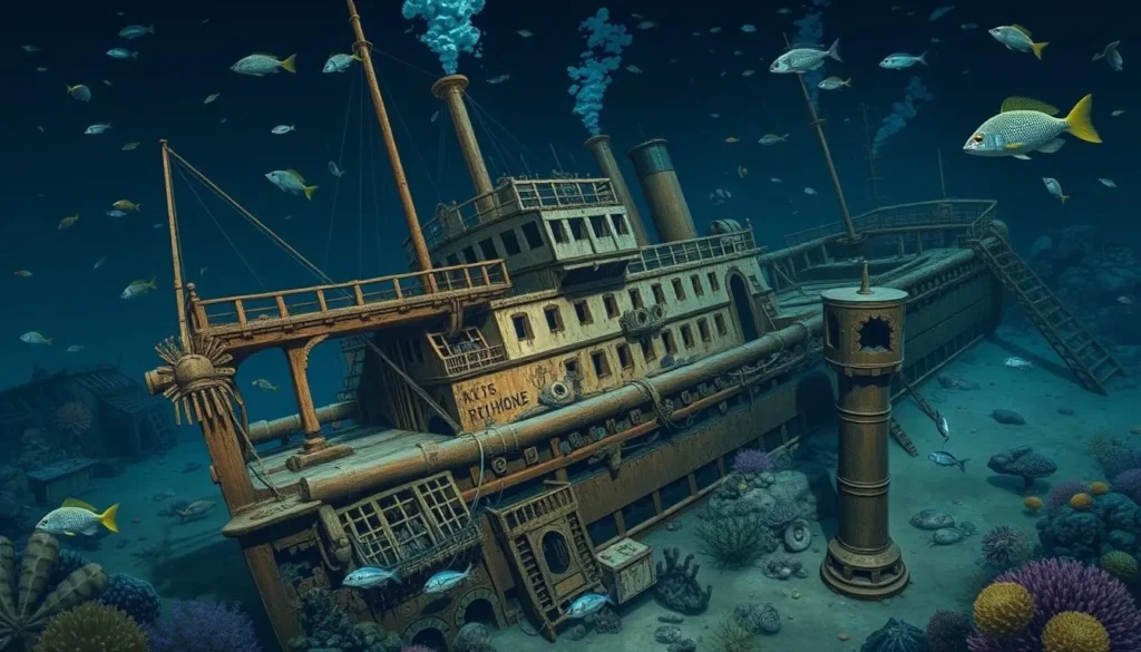Image of the RMS Rhone shipwreck