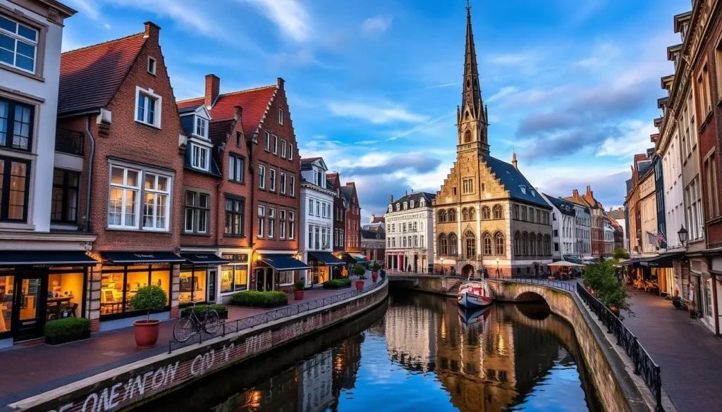 Image of the Saint-Leu Quarter in Amiens, showcasing its picturesque streets and canals