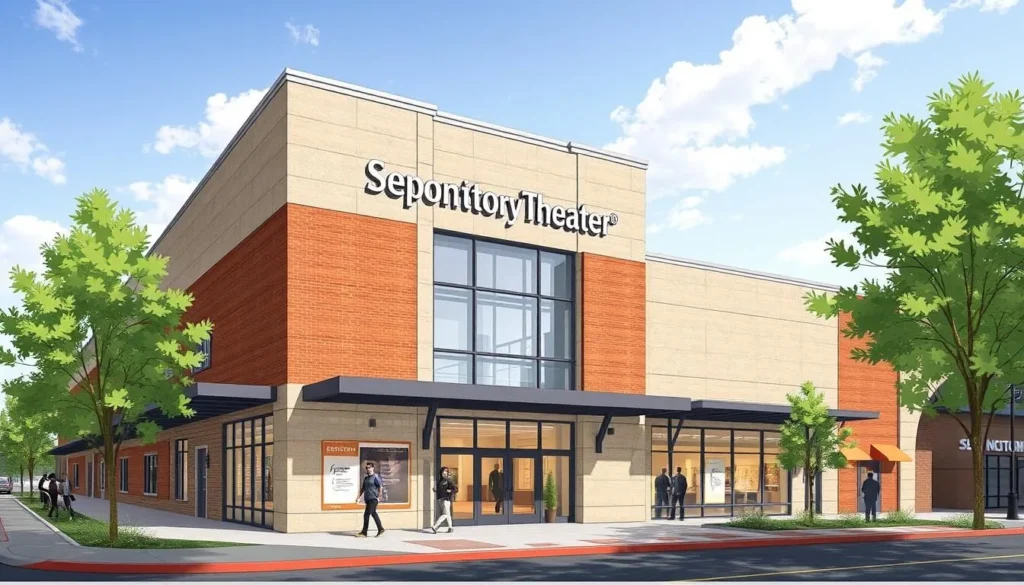 Image of the SecondStory Repertory theater at Redmond Town Center.