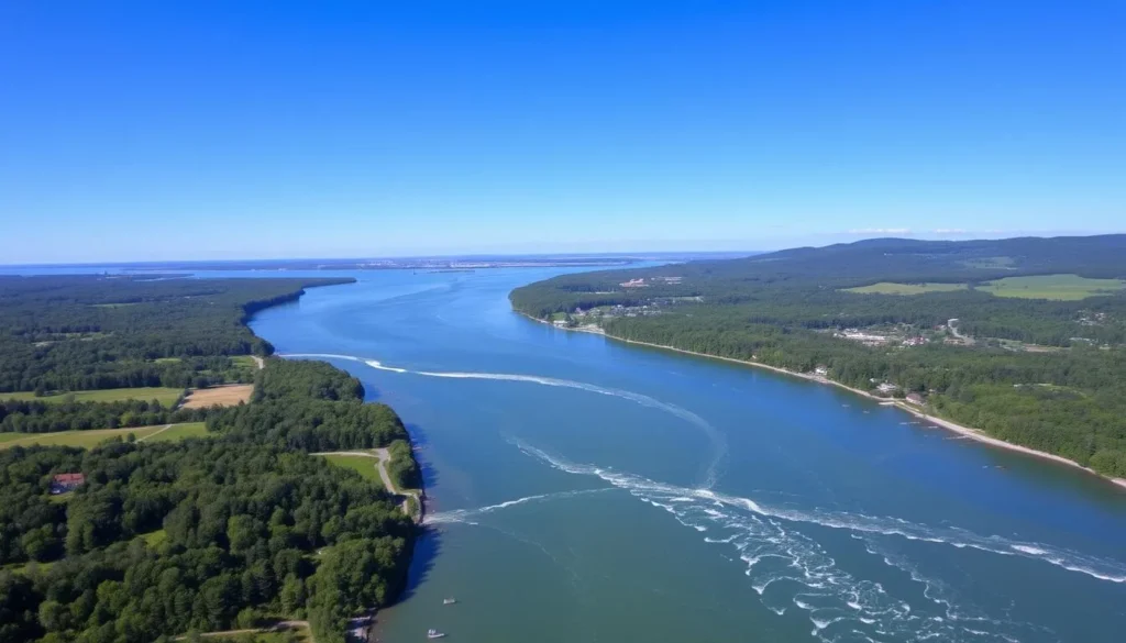 Image of the St. Lawrence River and Lake Ontario