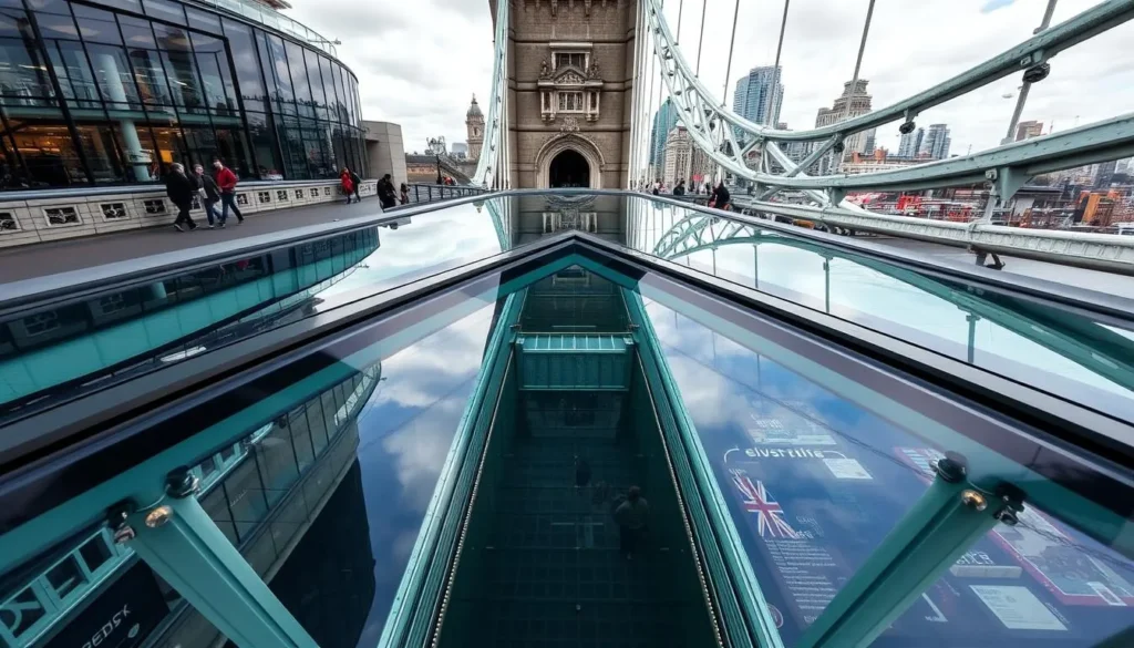 Image of the Tower Bridge glass floor