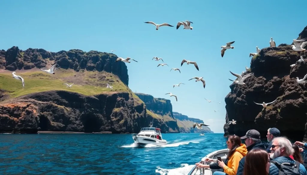 Image of the Vestmanna Bird Cliffs boat tour