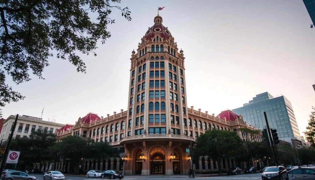 Image of the historic Driskill Hotel in downtown Austin