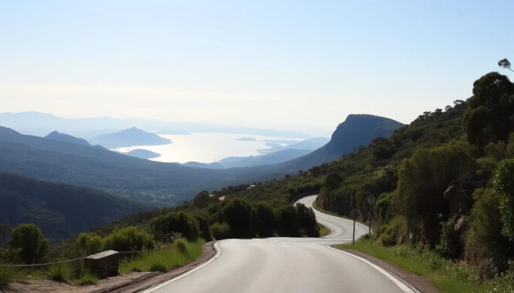 Image of the road leading to Wilsons Promontory