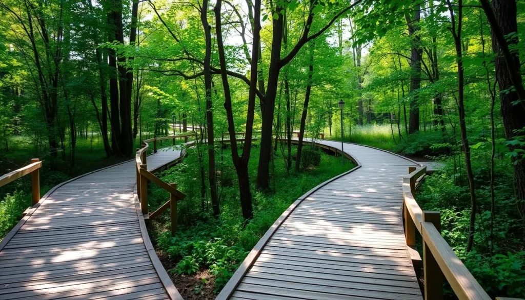 Image of the wooden trails at Northlake Nature Center