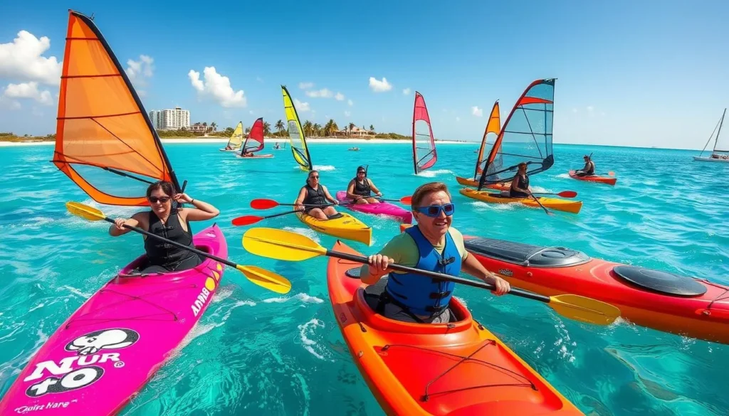 Image of various water sports activities in Aruba Image of various water sports activities in Aruba