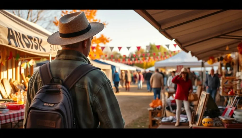 Imagine browsing through hundreds of vendors at the World's Largest Garage Sale, finding unique treasures amidst the fall festivities.