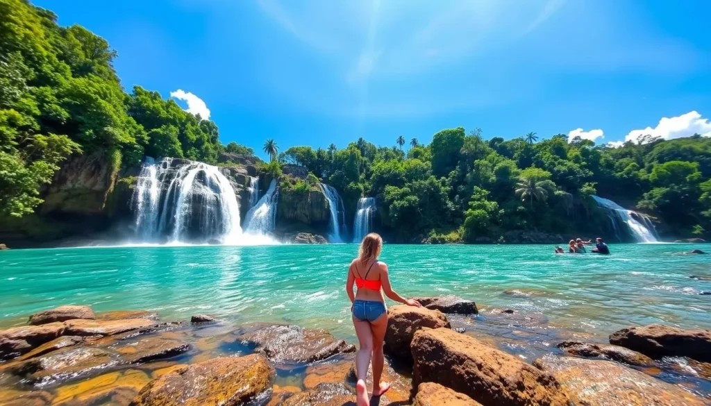Imagine climbing the breathtaking Dunn's River Falls.