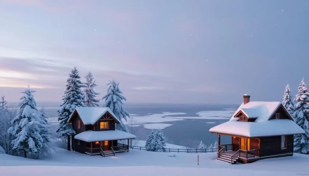 Imagine experiencing a serene winter wonderland on Mackinac Island.