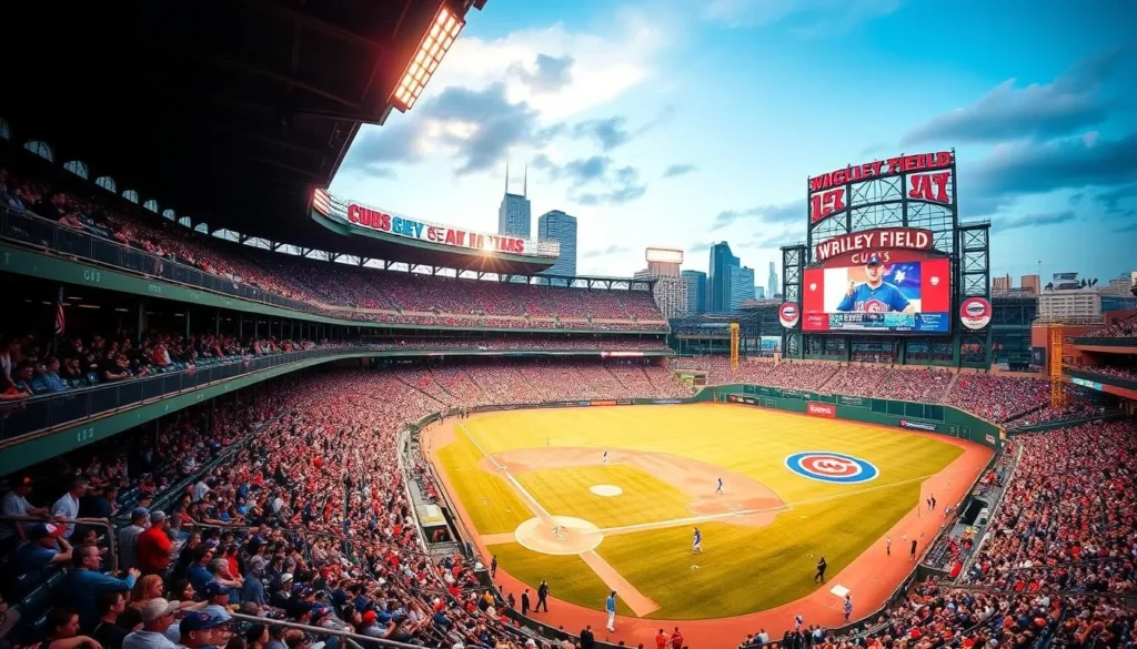 Imagine experiencing the electric atmosphere of a Chicago Cubs game at Wrigley Field.