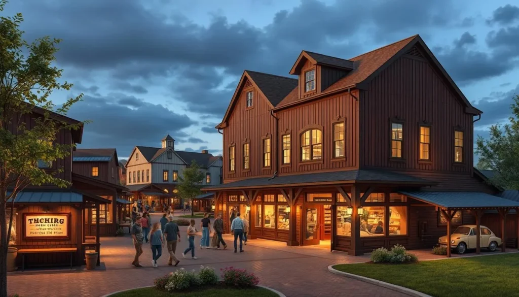 Imagine exploring a historic shopping complex that offers a unique blend of Amish heritage and modern attractions.