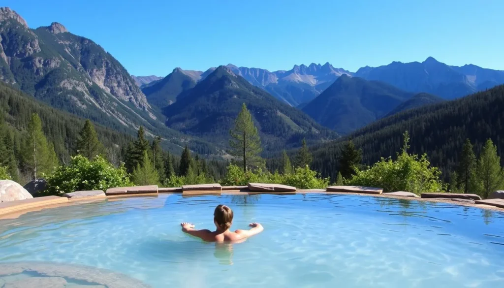Imagine soaking in a natural hot spring surrounded by the serene beauty of the Rocky Mountains.