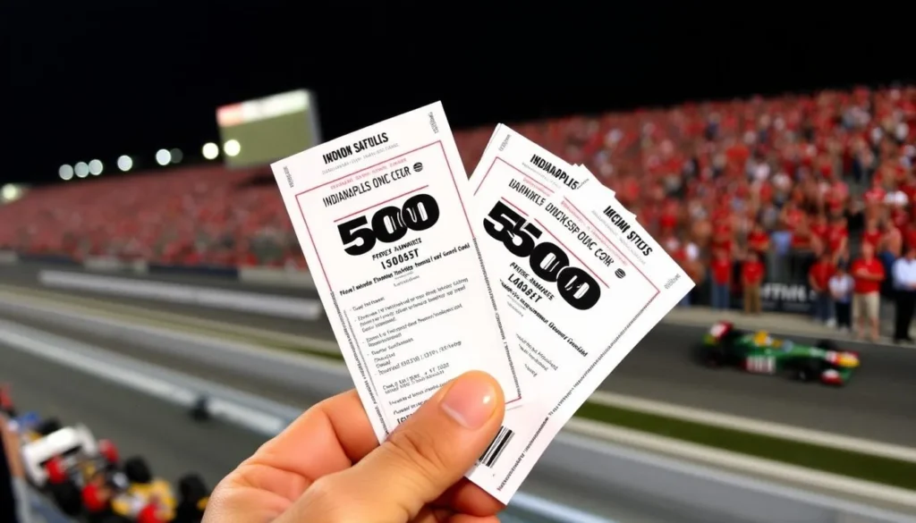 Indianapolis 500 tickets