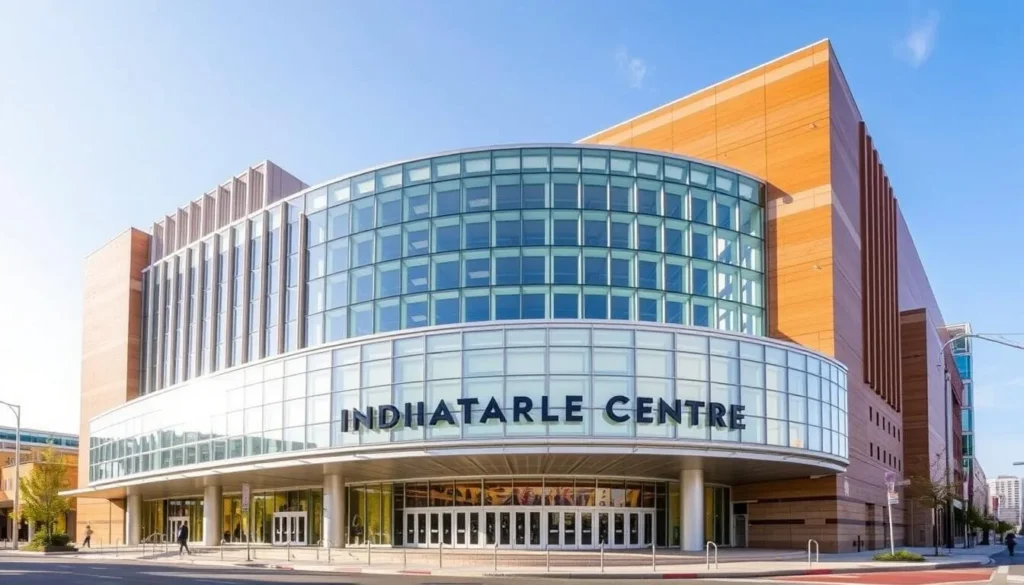 Indianapolis Theatre Centre building with a modern architectural design