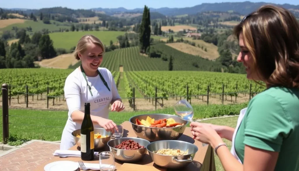 Join a cooking class in Napa Valley