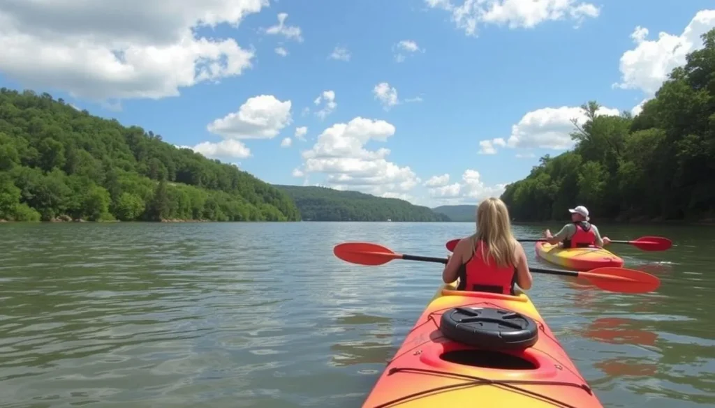 Kayak rentals on Green River Lake, Kentucky