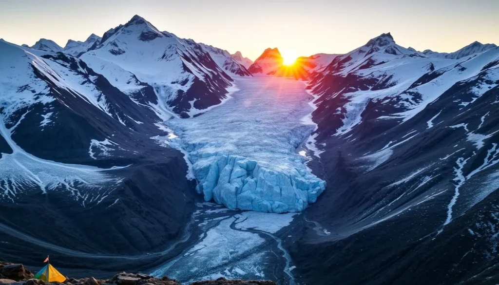 Khumbu Icefall on the doorstep of Everest Base Camp