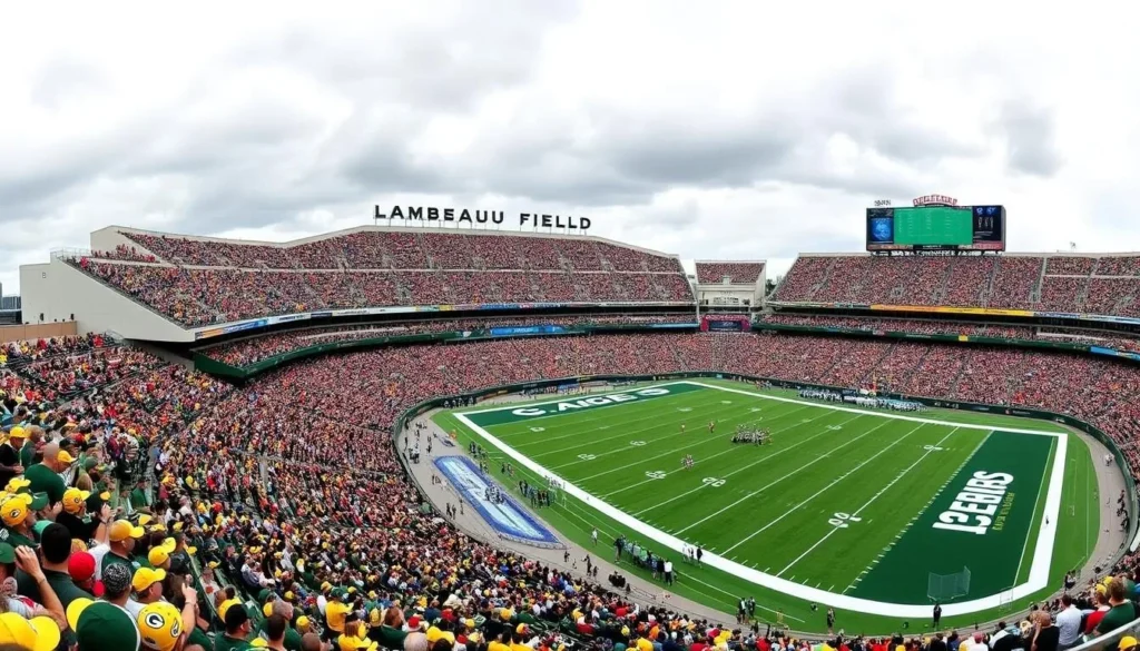 Lambeau Field, home of the Green Bay Packers