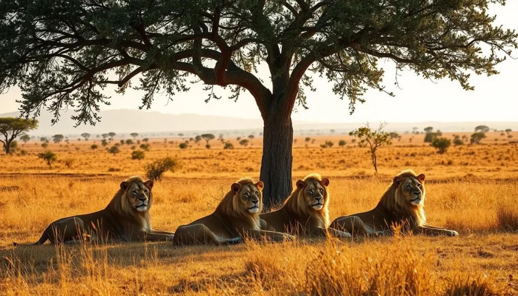 Lions resting under a tree in Kruger National Park, one of the South Africa best things to do Lions resting under a tree in Kruger National Park, one of the South Africa best things to do