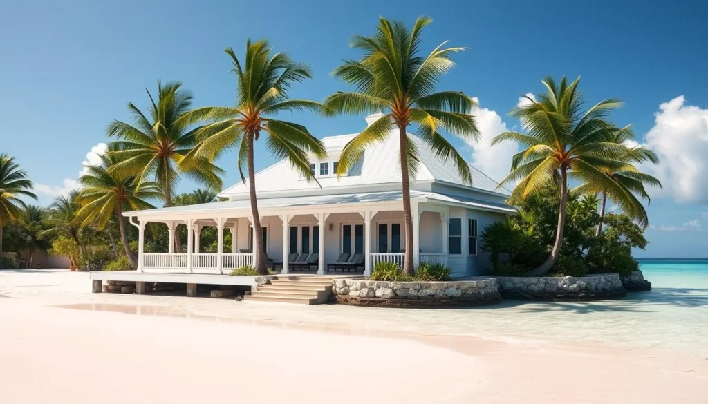 Luxury beachfront cottage on Pink Sands Beach Harbour Island Bahamas